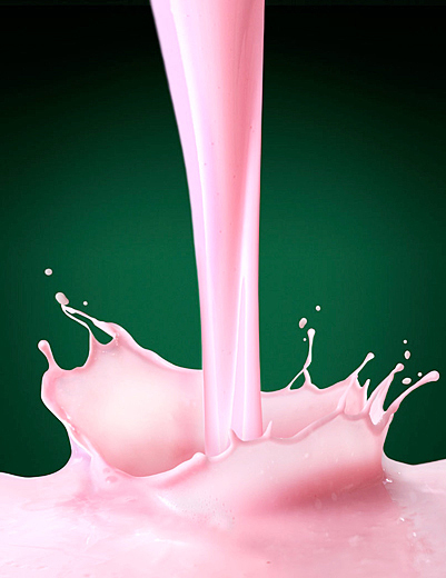 Splash fotografía de yoghurt