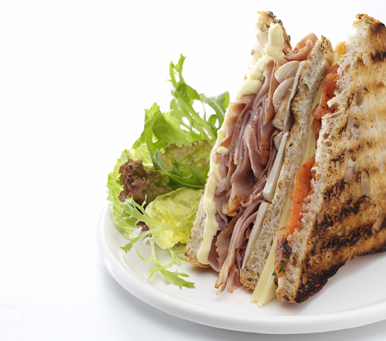 Food photography sandwich